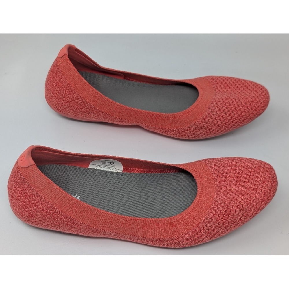 Allbirds Tree Breezers Womens Size 7 Pink Casual Walking Slip-On Ballet Flats